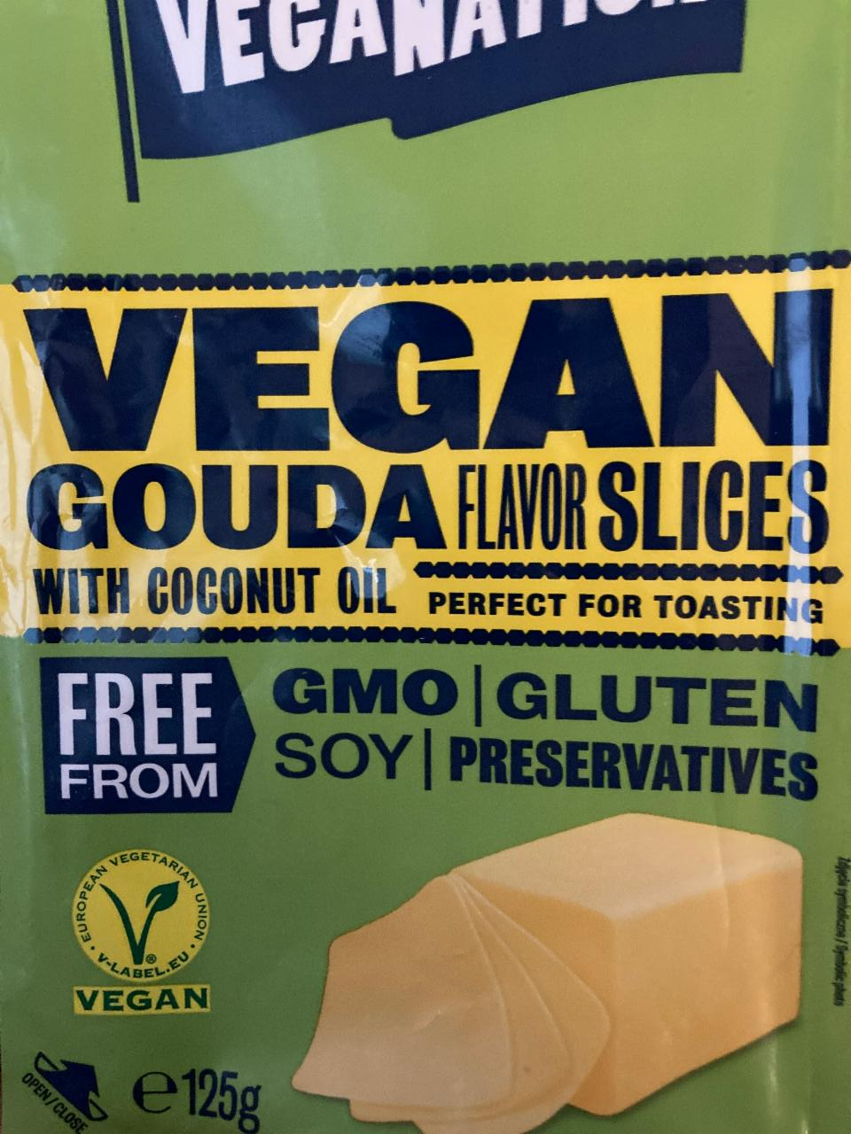 Photo - Veganation Gouda Flavor Vegan Slices 125 g