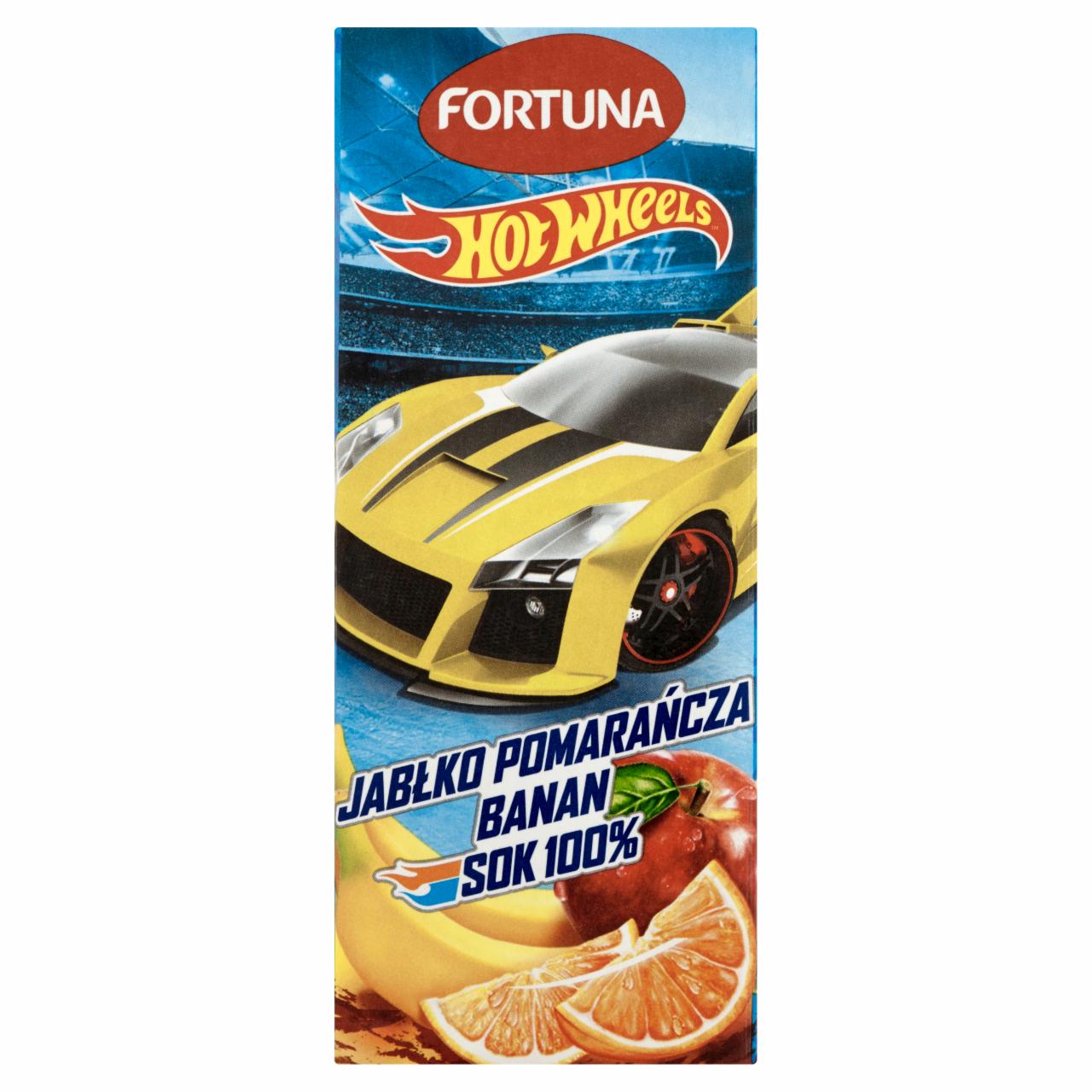 Photo - Fortuna Hot Wheels Apple Orange Banana 100% Juice 200 ml