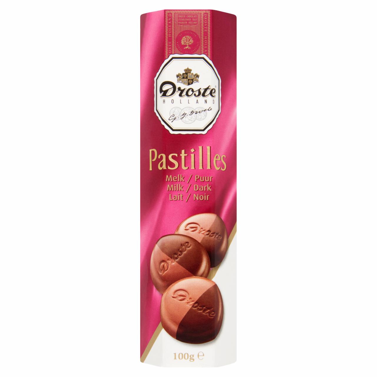 Photo - Droste Milk- and Dark Chocolate Pastilles 100 g
