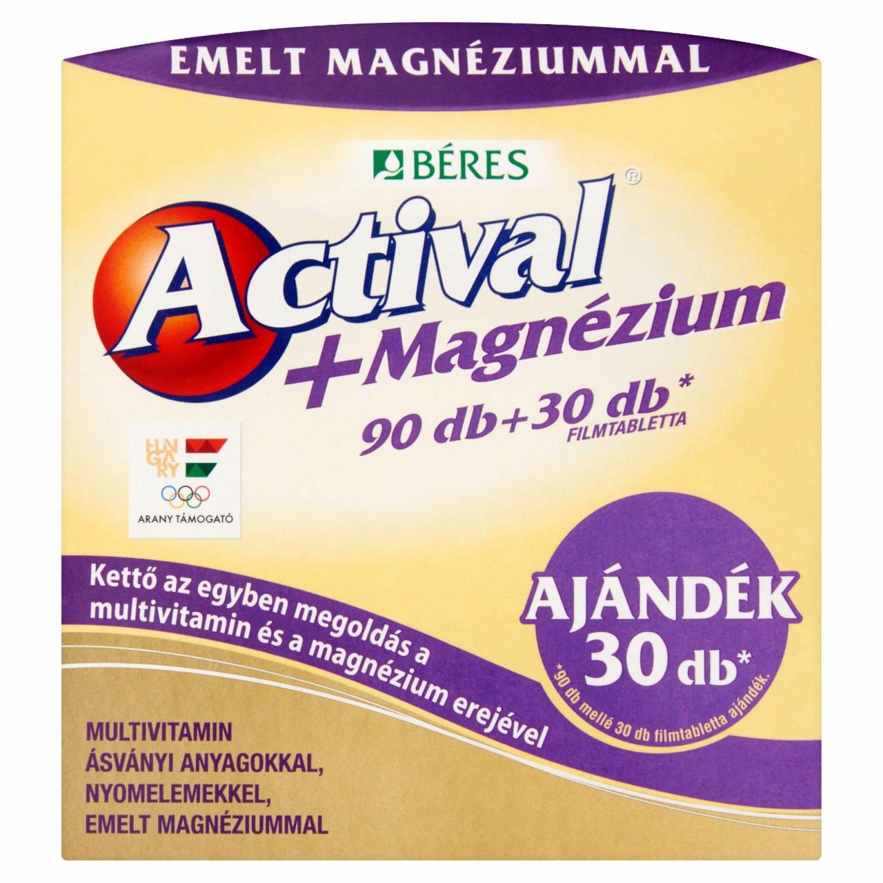 Photo - Béres Actival+Magnesium Tablets 90 + 30 pcs 173 g