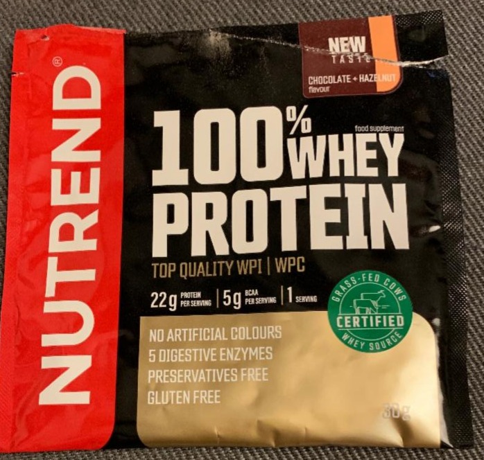 Photo - 100% whey protein chocolate + hazelnut Nutrend