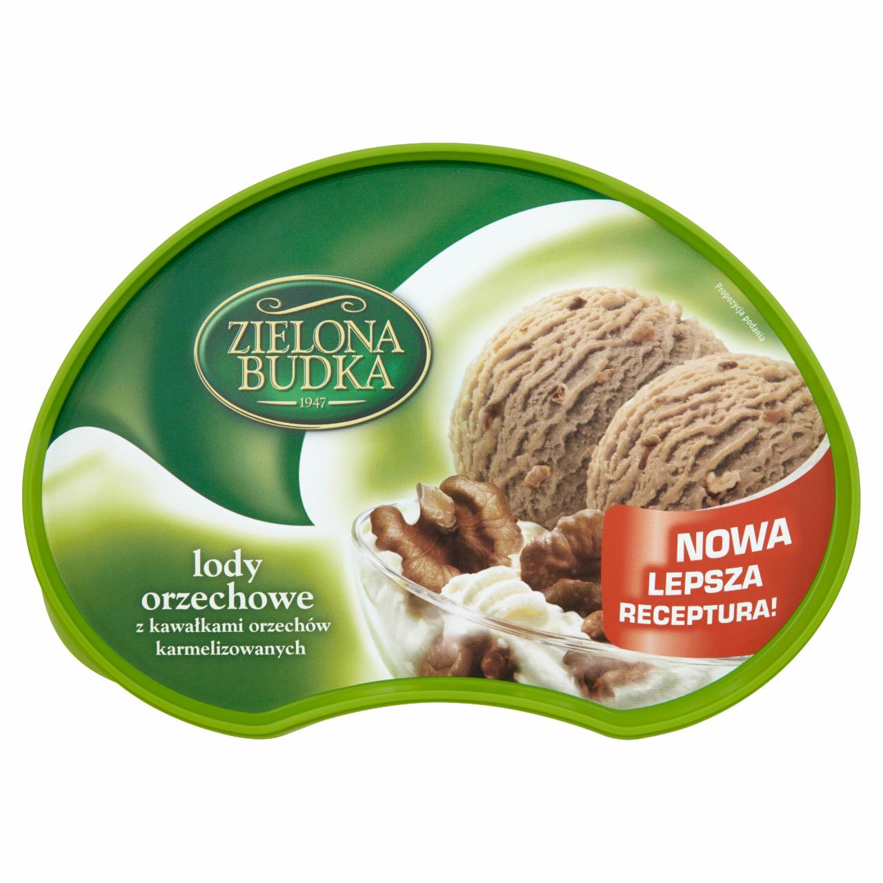 Photo - Zielona Budka Walnut Ice Cream with Caramelised Pieces of Nuts 1000 ml