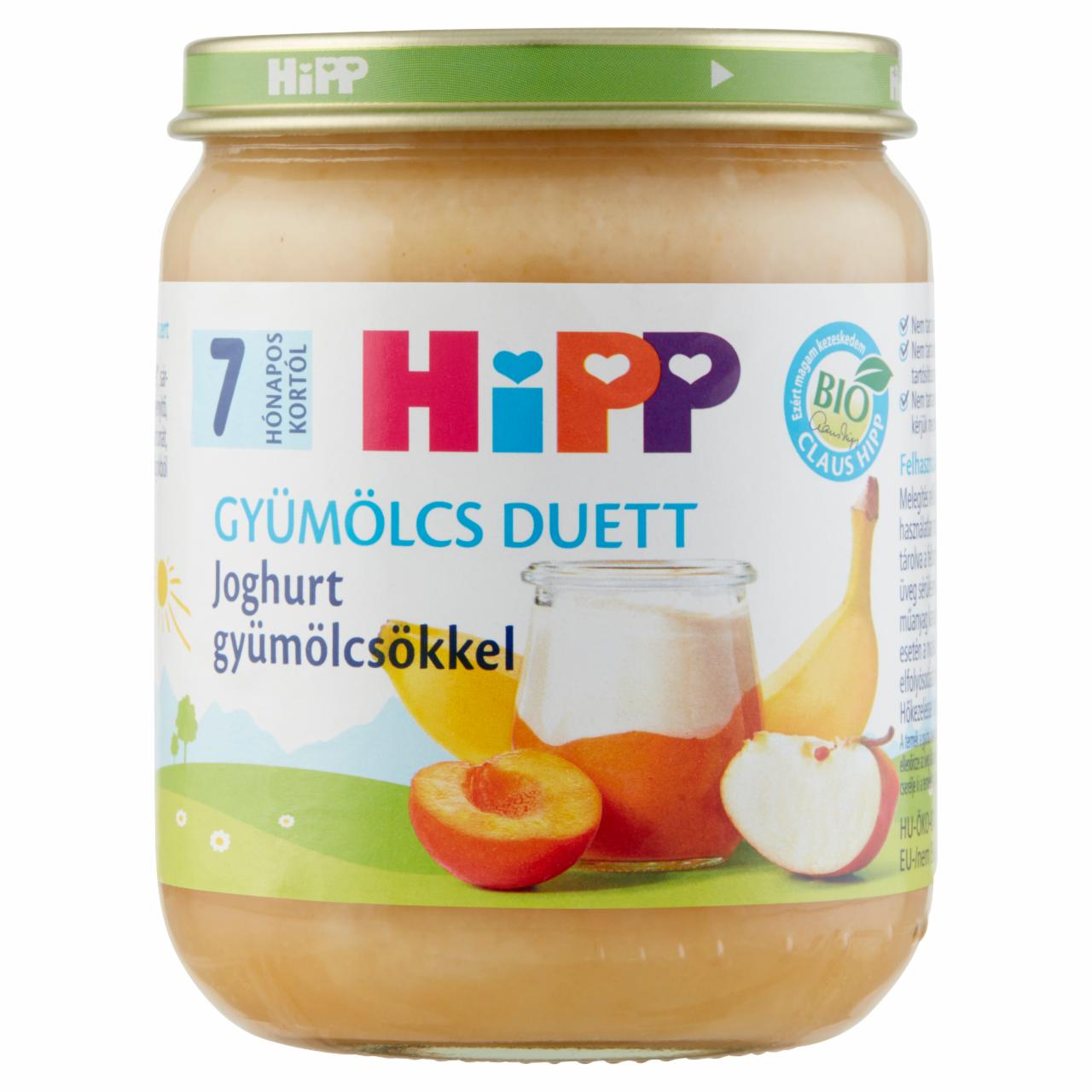 Photo - HiPP Gyümölcs Duett Organic Yoghurt with Fruits Baby Dessert 7 Months+ 160 g