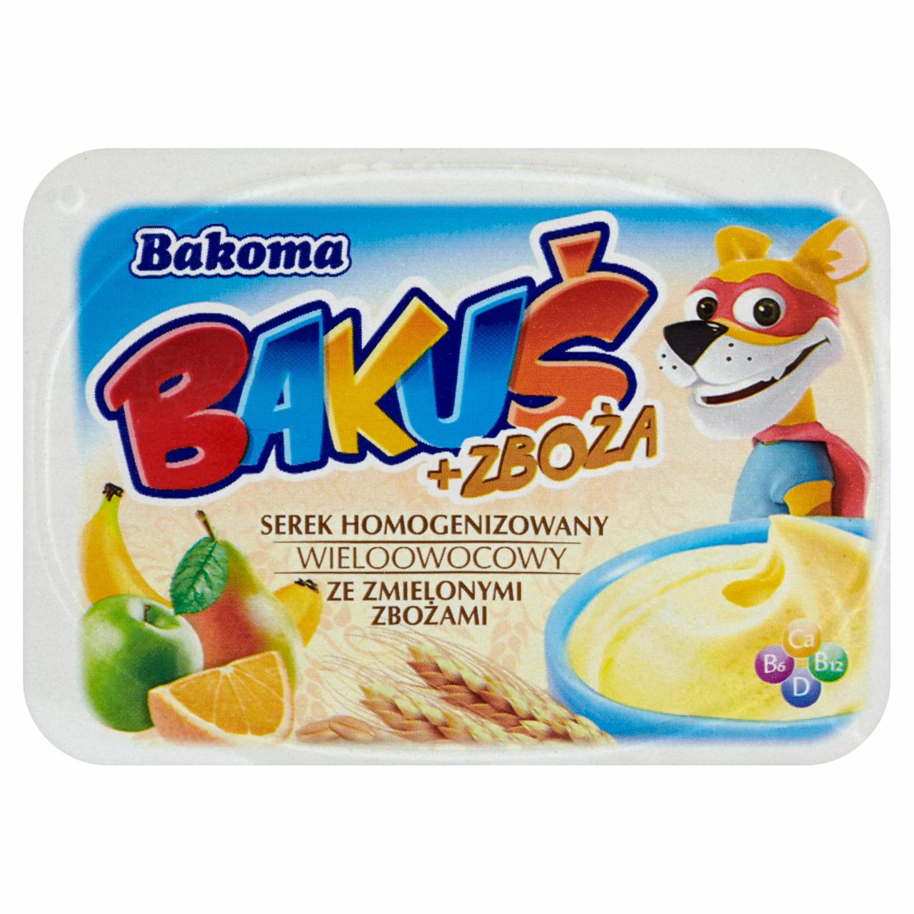 Photo - Bakoma Bakuś + Zboża Multifruit with Ground Cereals Fromage Frais 125 g