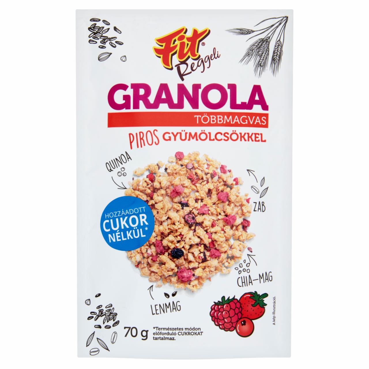 Photo - Fit Multi-Seeded Granola with Red Fruits 70 g