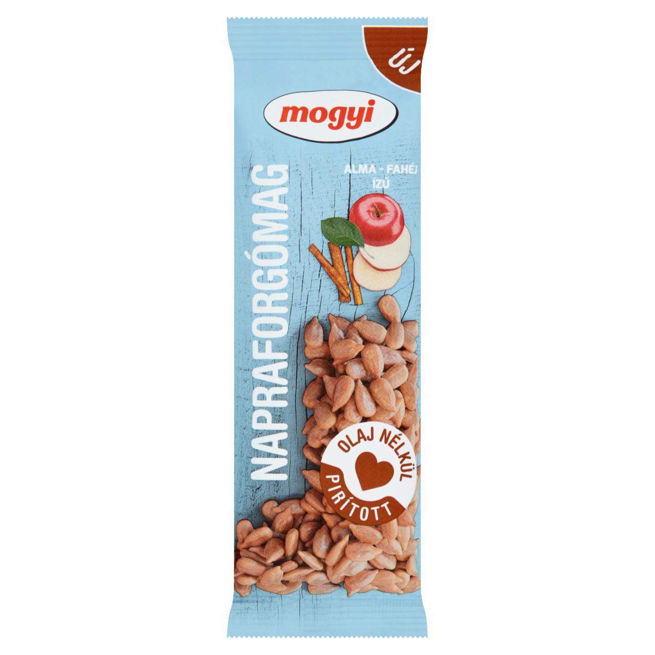 Photo - Mogyi Apple-Cinnamon Flavoured Roasted Sunflower Seeds with Sugar and Sweetener 80 g