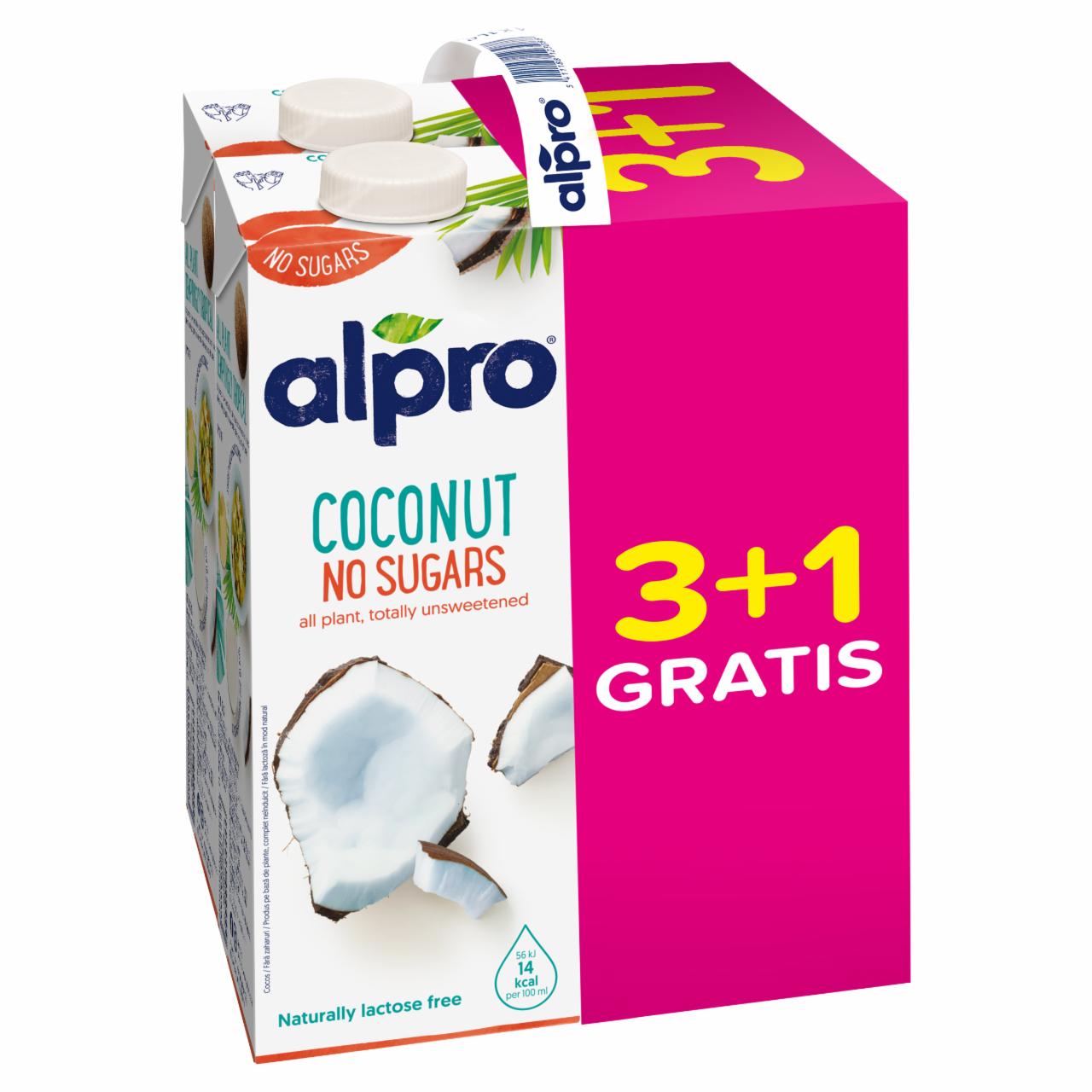 Photo - Alpro Coconut Drink with Added Calcium and Vitamins 4 x 1 l