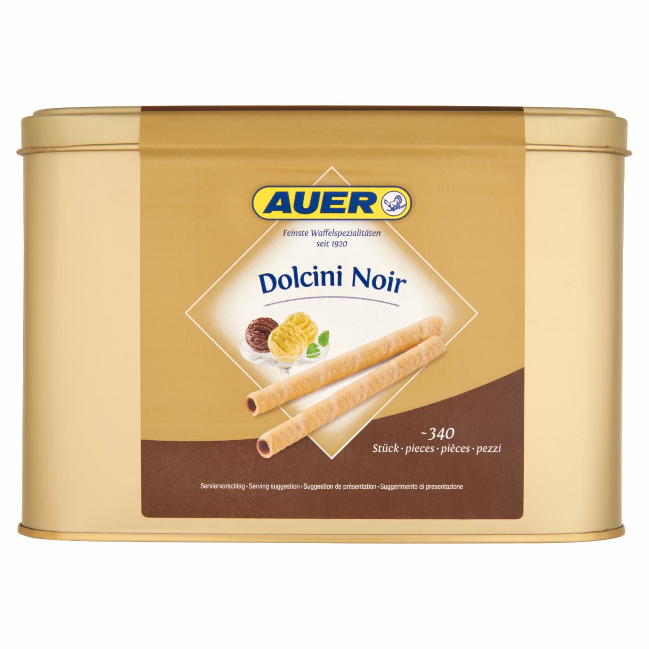 Photo - Auer Dolcini Noir Cocoa Coated from Within Hollow Wafer Rolls 340 pcs 1050 g