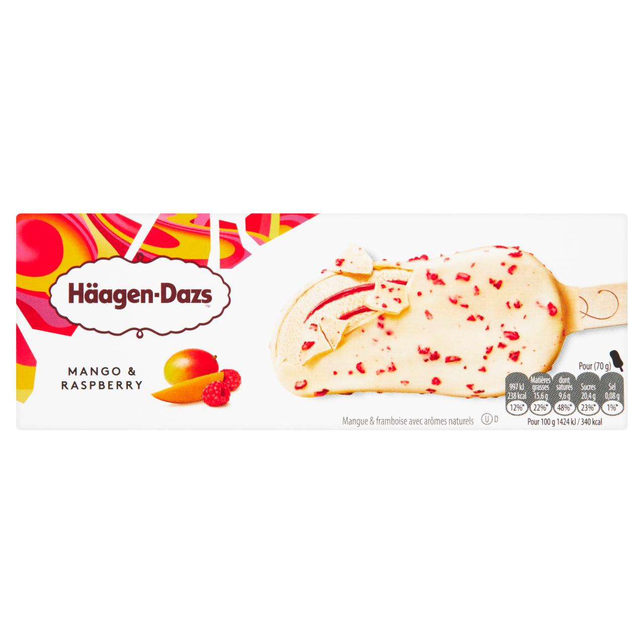 Photo - Häagen-Dazs Mango & Raspberry Stickbar Ice Cream 80 ml
