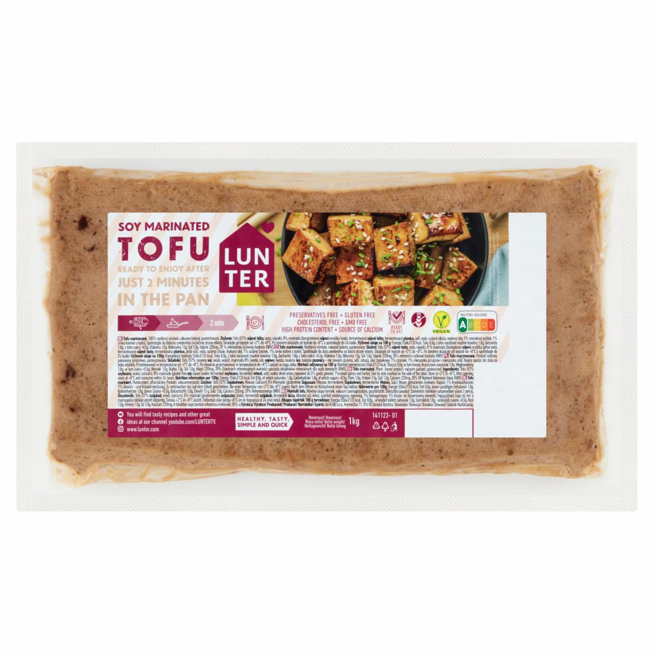 Photo - Lunter Marinated Tofu 1 kg
