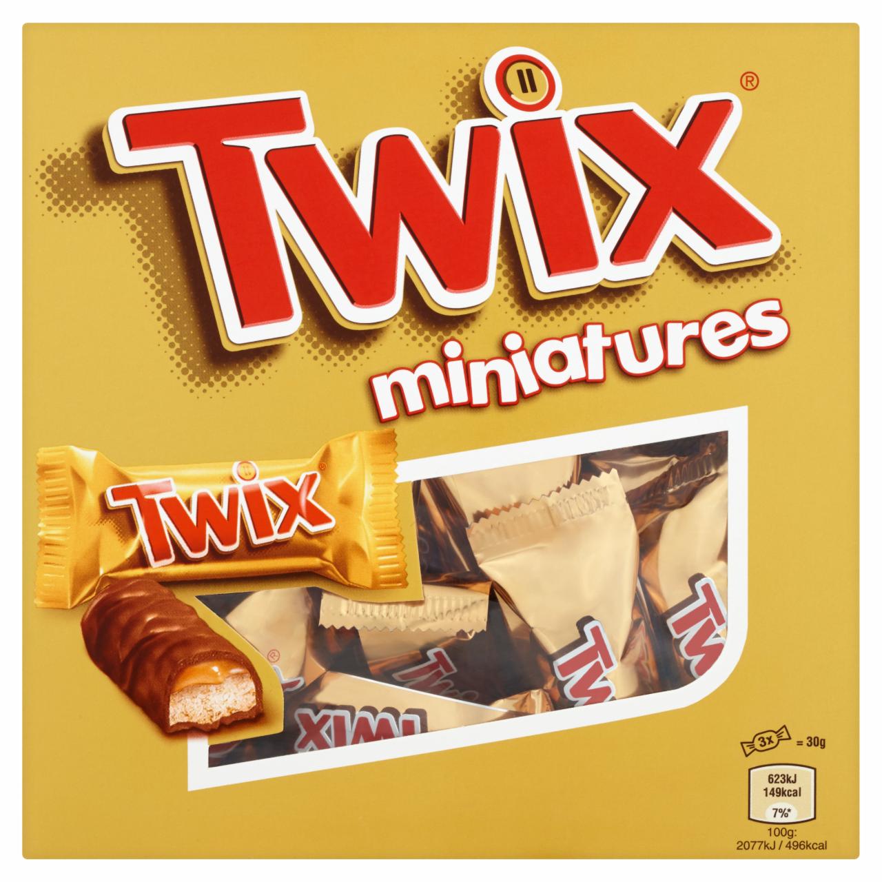 Photo - Twix Miniatures Cookie Bars with Caramel Covered with Milk Chocolate 260 g