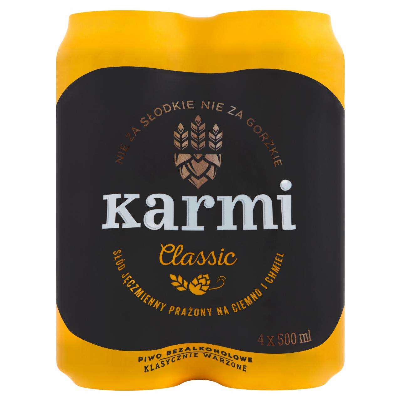 Photo - Karmi Classic Non-Alcohol Dark Beer 4 x 500 ml