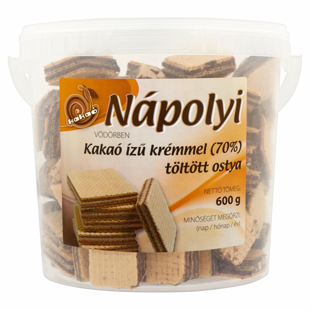 Photo - Nápolyi Vödörben Wafer Filled with Cocoa Flavoured Cream 600 g