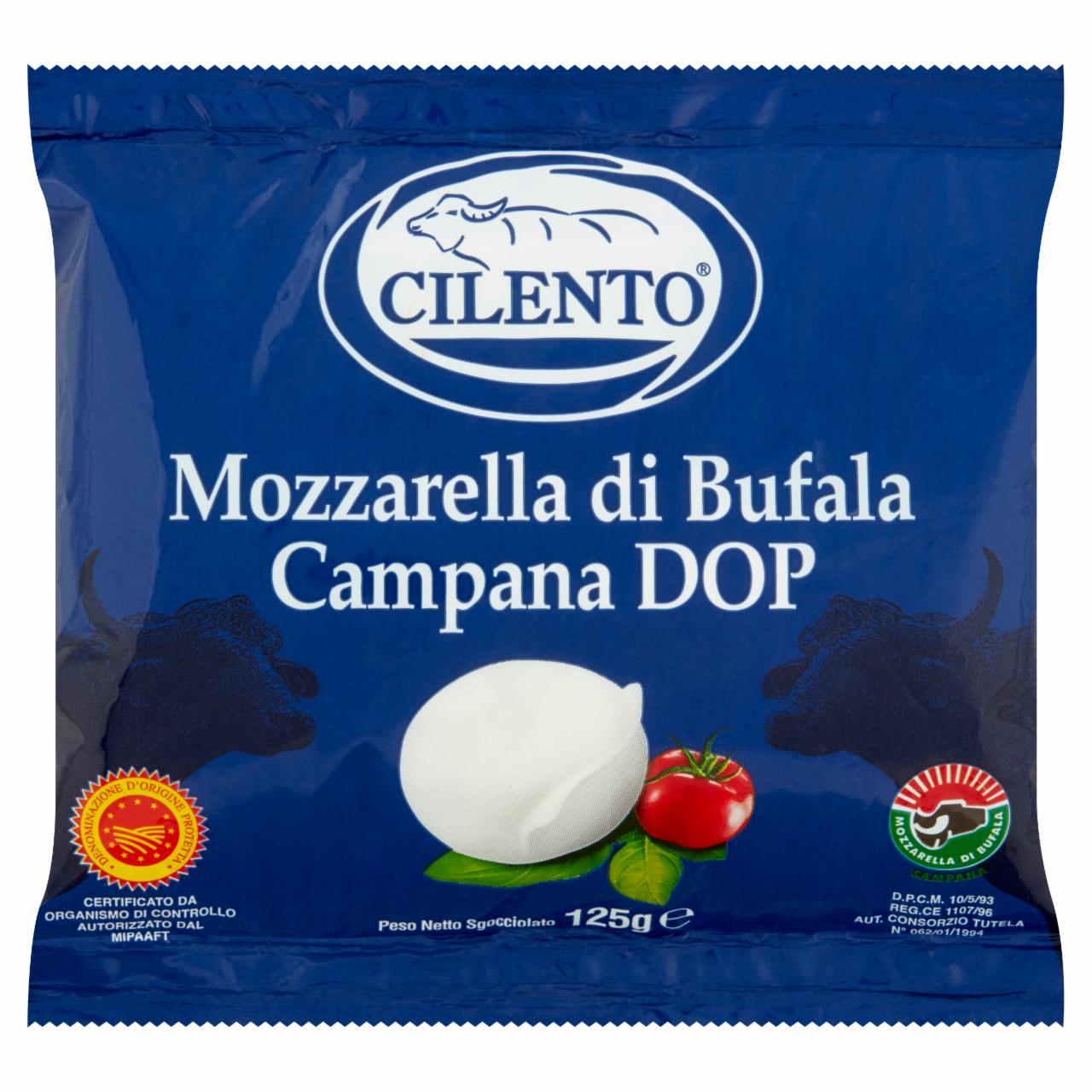 Photo - Cilento Fat, Soft Buffalo Mozzarella Cheese 125 g