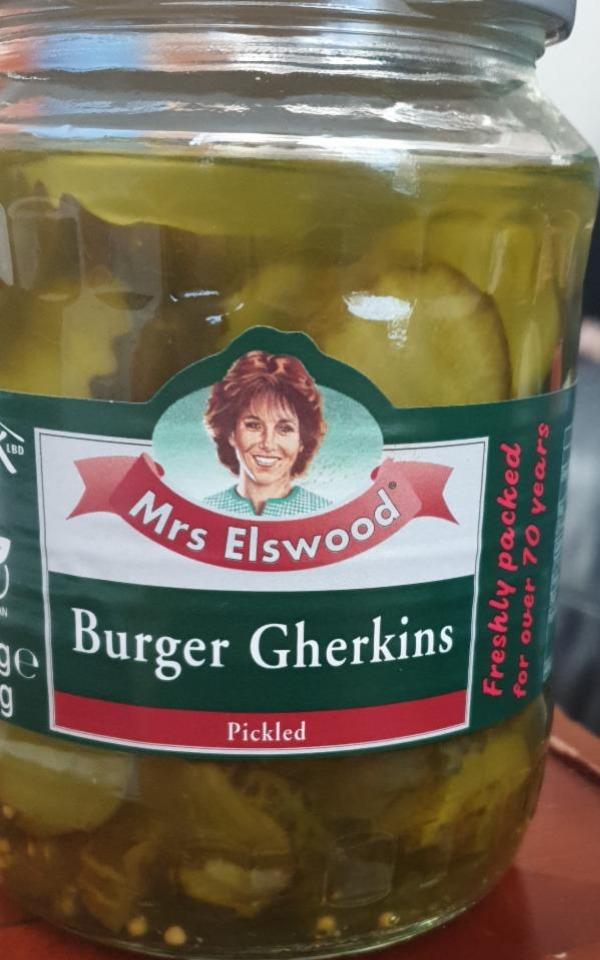 Photo - Burger Gherkins Pickled Mrs Elswood