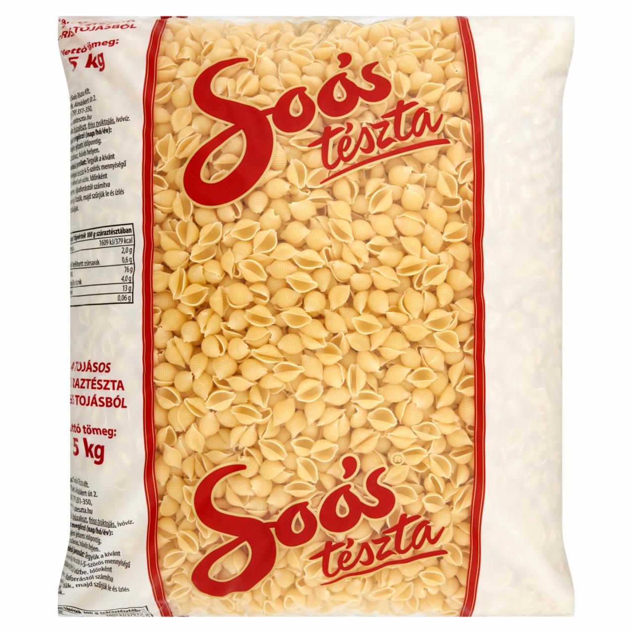 Photo - Soós Shell Dry Pasta with 4 Eggs 5 kg