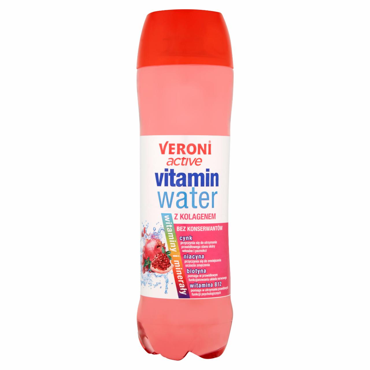 Photo - Veroni Active Vitamin Water Red Grapes and Pomegranate Non-Carbonated Drink 700 ml