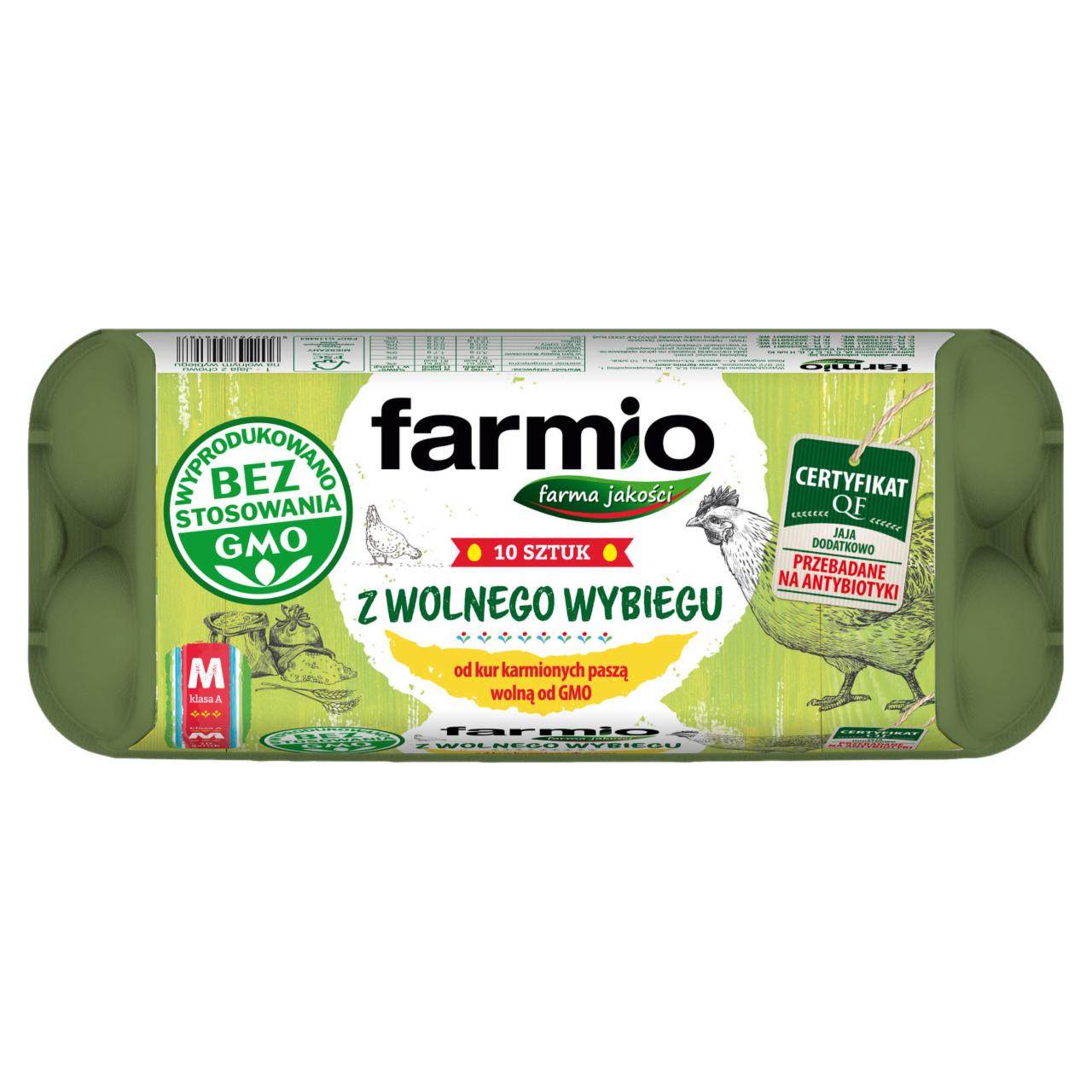 Photo - Farmio GMO-Free Fresh Free-range Eggs M 10 Pieces