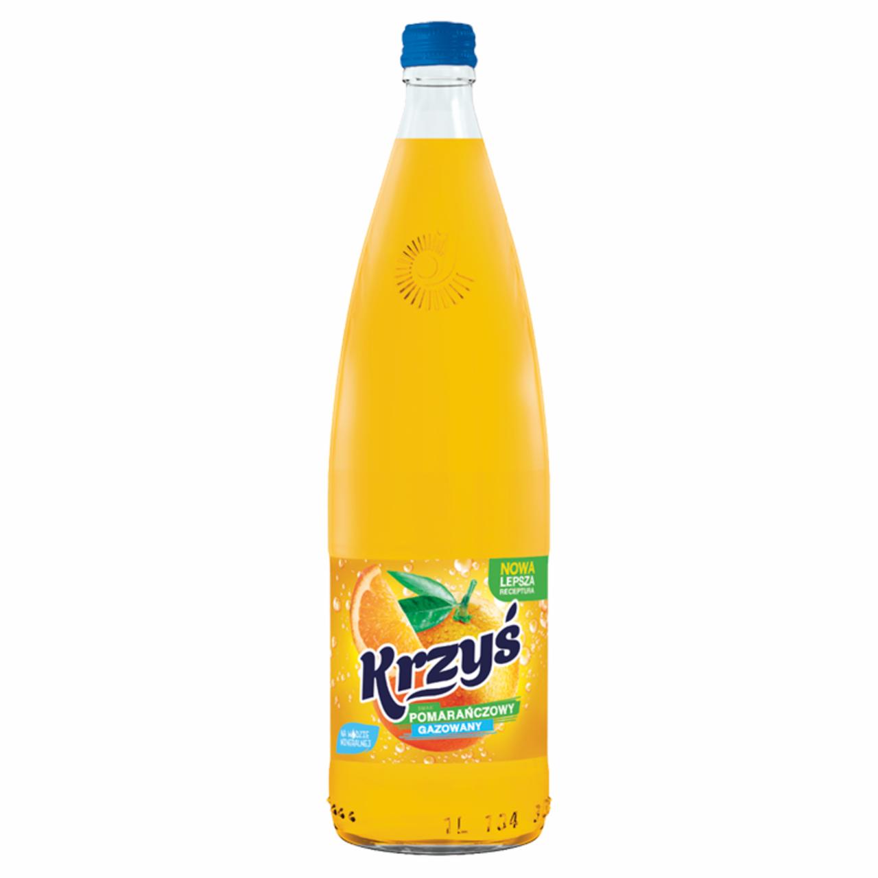 Photo - Krzyś Orange Flavoured Carbonated Drink 1 L