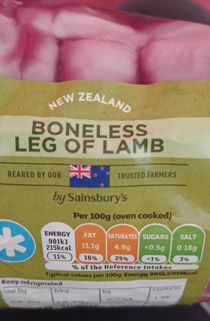 Photo - New Zealand Boneless leg of lamb by Sainsbury's