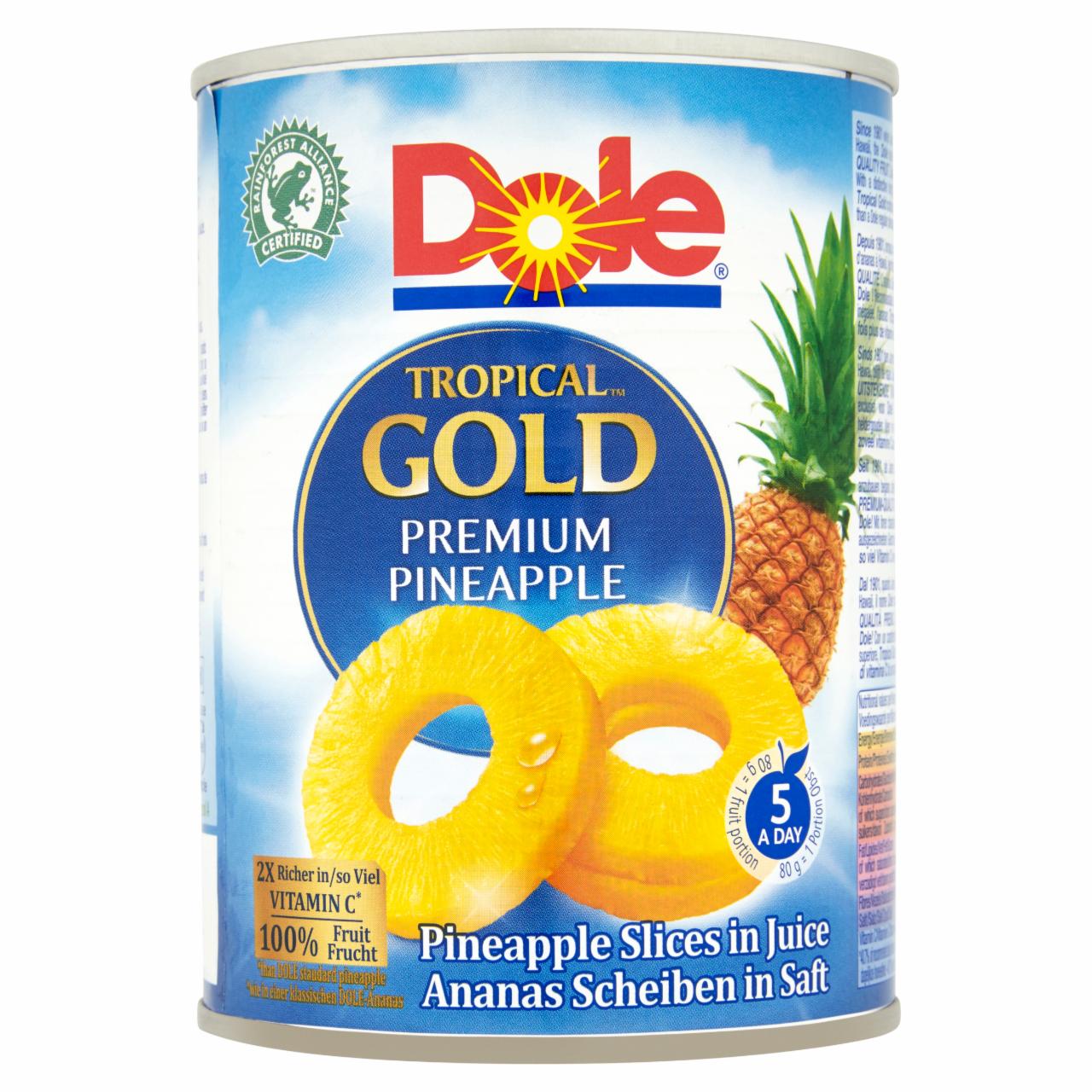 Photo - Dole Tropical Gold Pineapple Slices in Juice 567 g