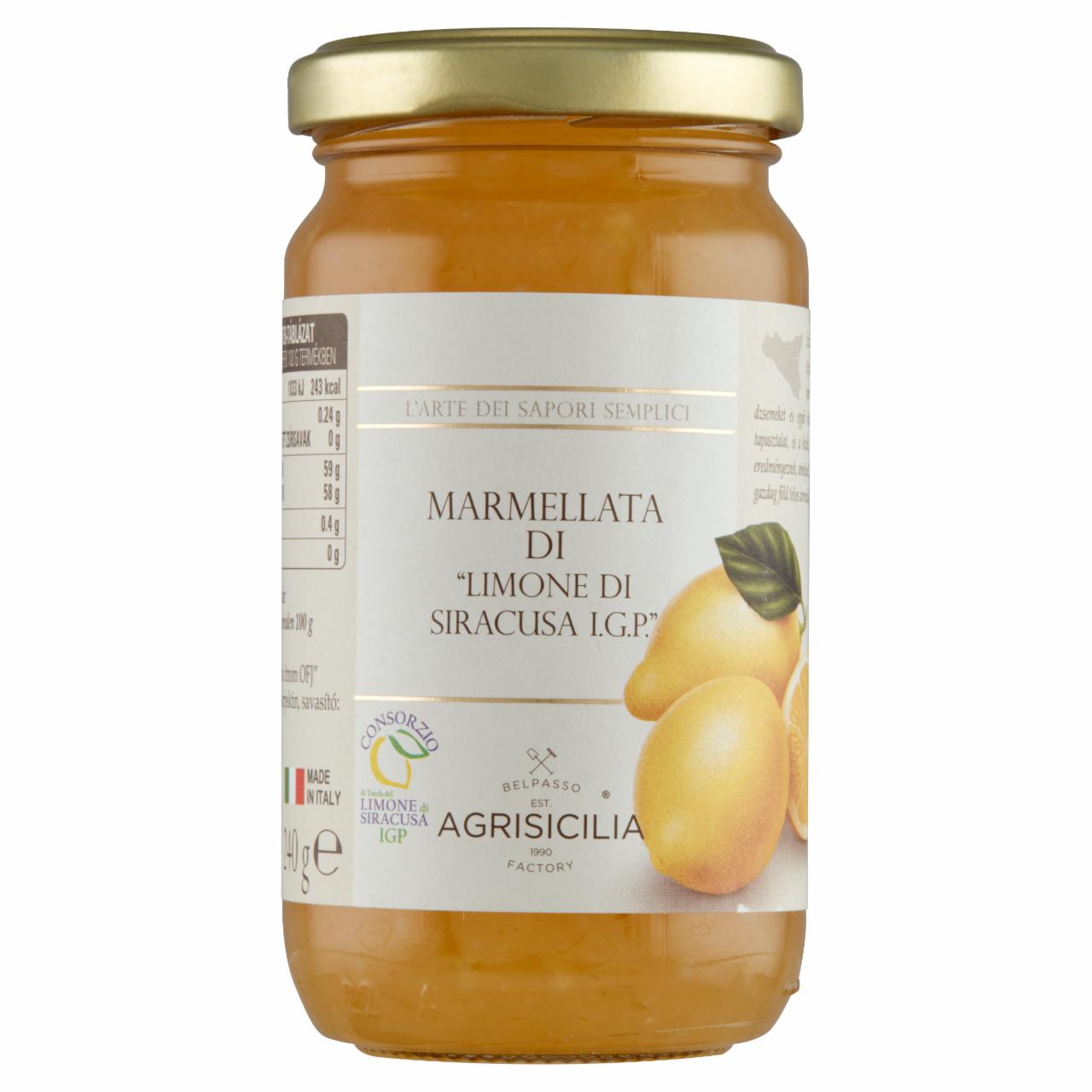 Photo - Agrisicilia Siracusan Lemon Marmalade 240 g