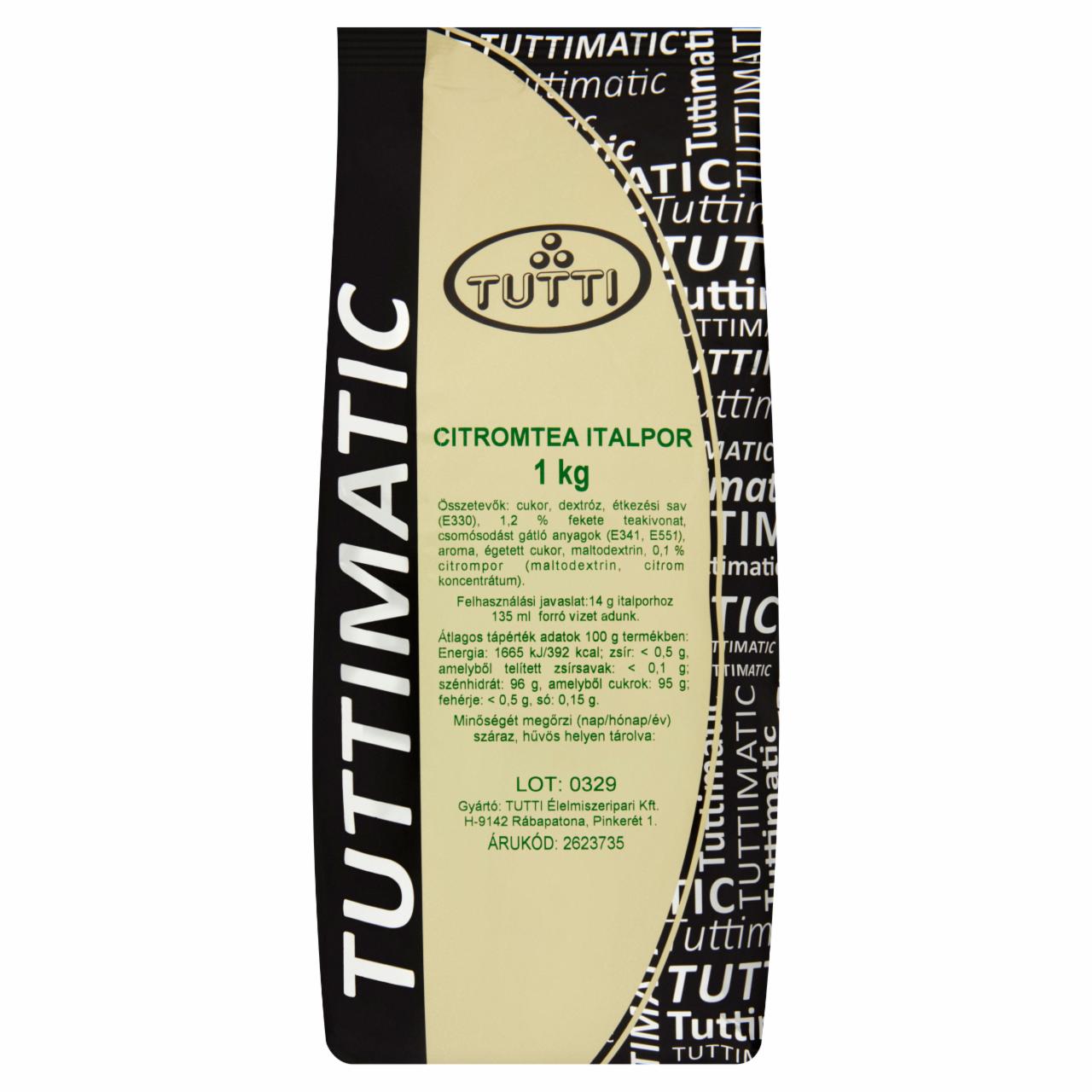Photo - Tutti Lemon Tea Drinking Powder 1 kg