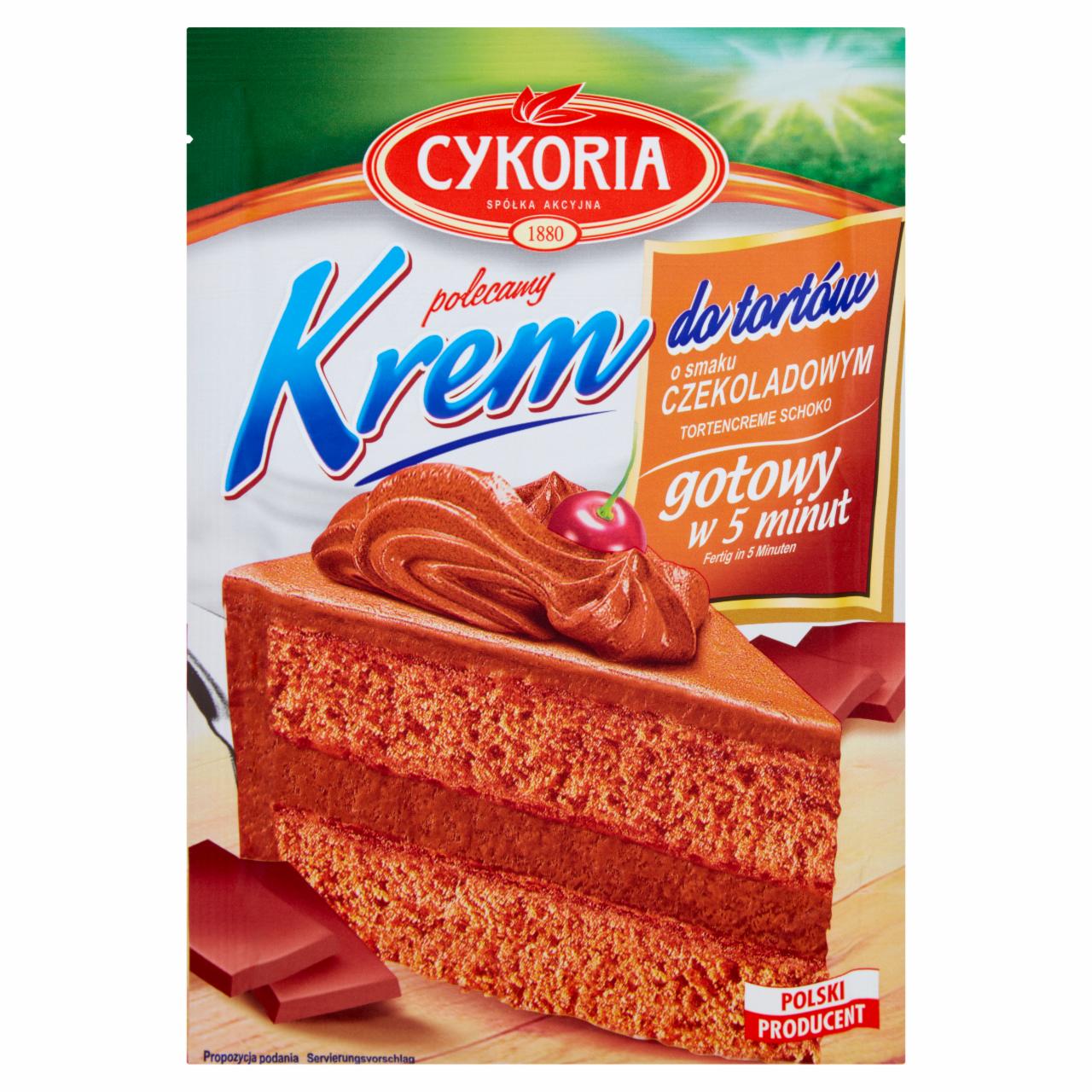 Photo - Cykoria Chocolate Flavoured Cream for Cakes 100 g