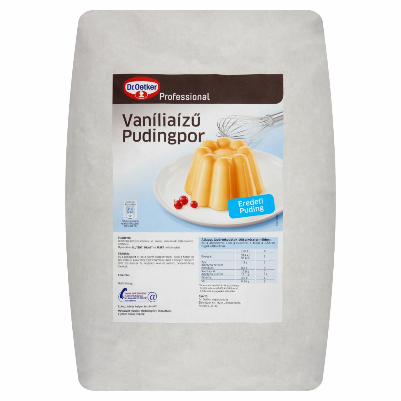 Photo - Dr. Oetker Professional Eredeti Puding Vanilla Flavoured Pudding Powder 15 kg