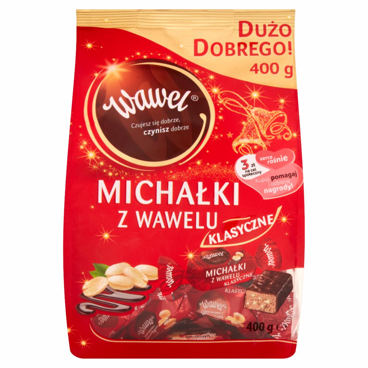 Photo - Wawel Michałki z Wawelu Klasyczne Chocolate Coated Peanut Candies 400 g