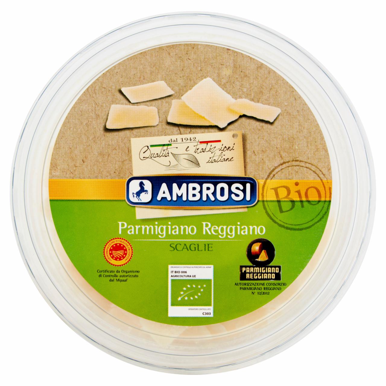Photo - Ambrosi Flakes Parmigiano Reggiano DOP Bio Cheese 80 g
