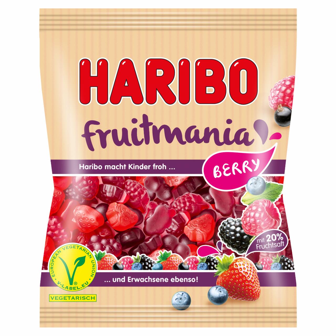 Photo - Haribo Fruitmania Berry Fruit Flavoured Gums with Fruit Juice 85 g