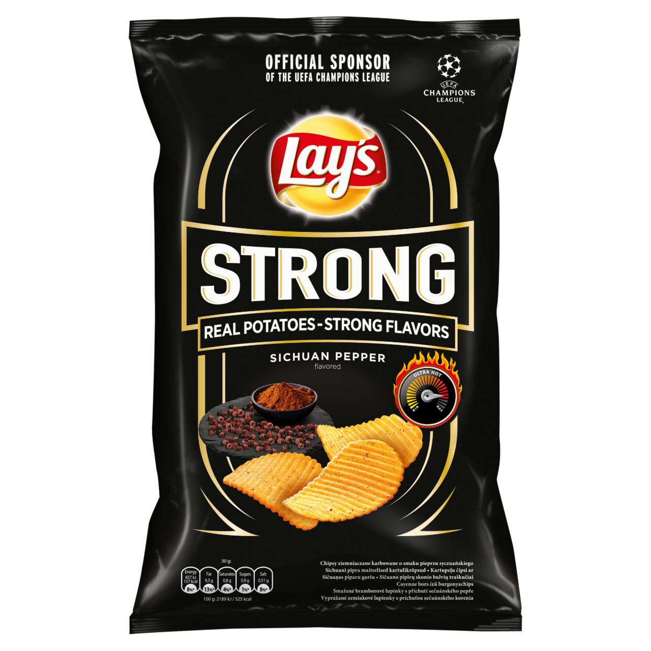 Photo - Lay's Strong Sichuan Pepper Flavoured Crinkle Cut Potato Crisps 130 g