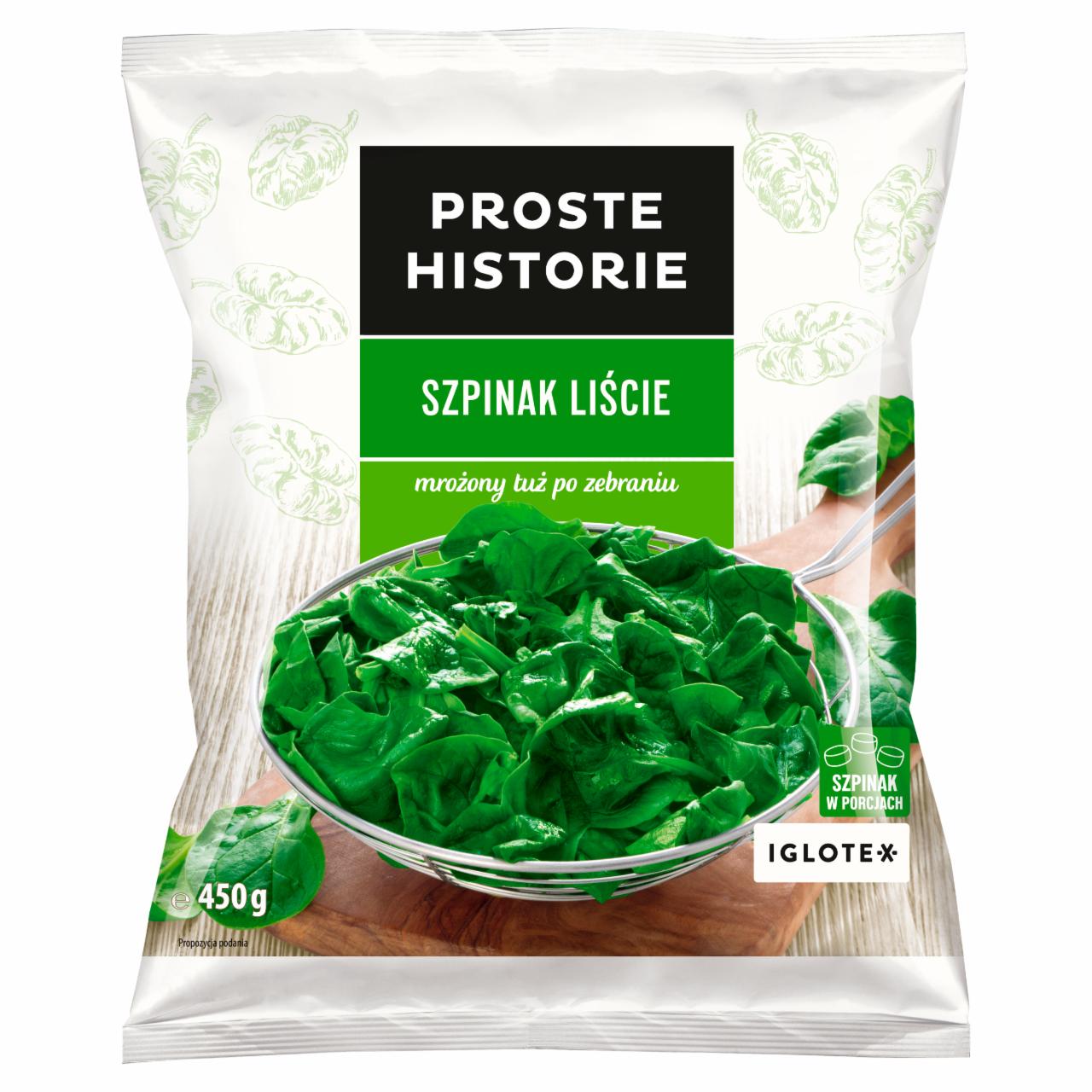 Photo - Proste Historie Spinach Leaves 450 g