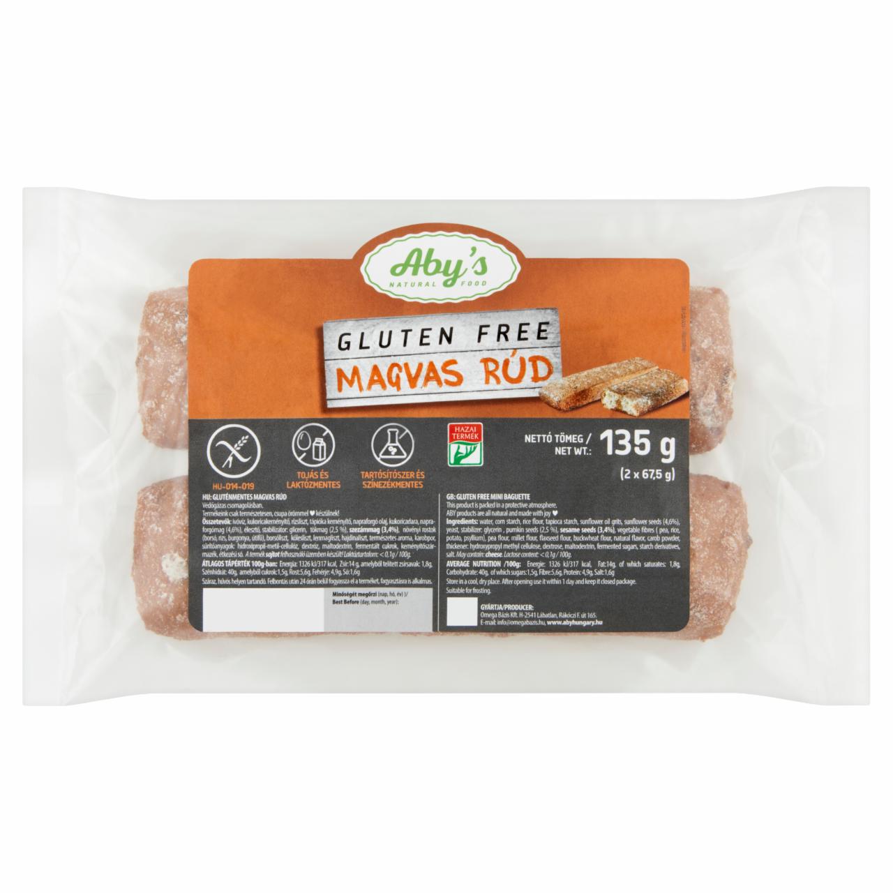 Photo - Aby's Gluten Free Mini Baguette 135 g