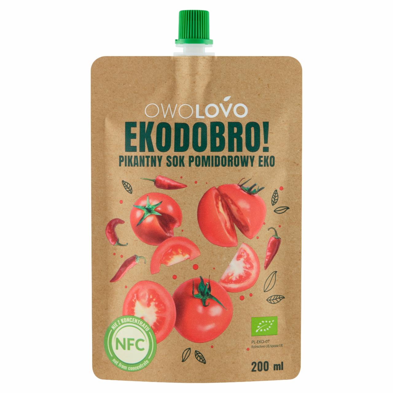 Photo - OWOLOVO EKODOBRO! Spicy Tomato Eco Juice 200 ml