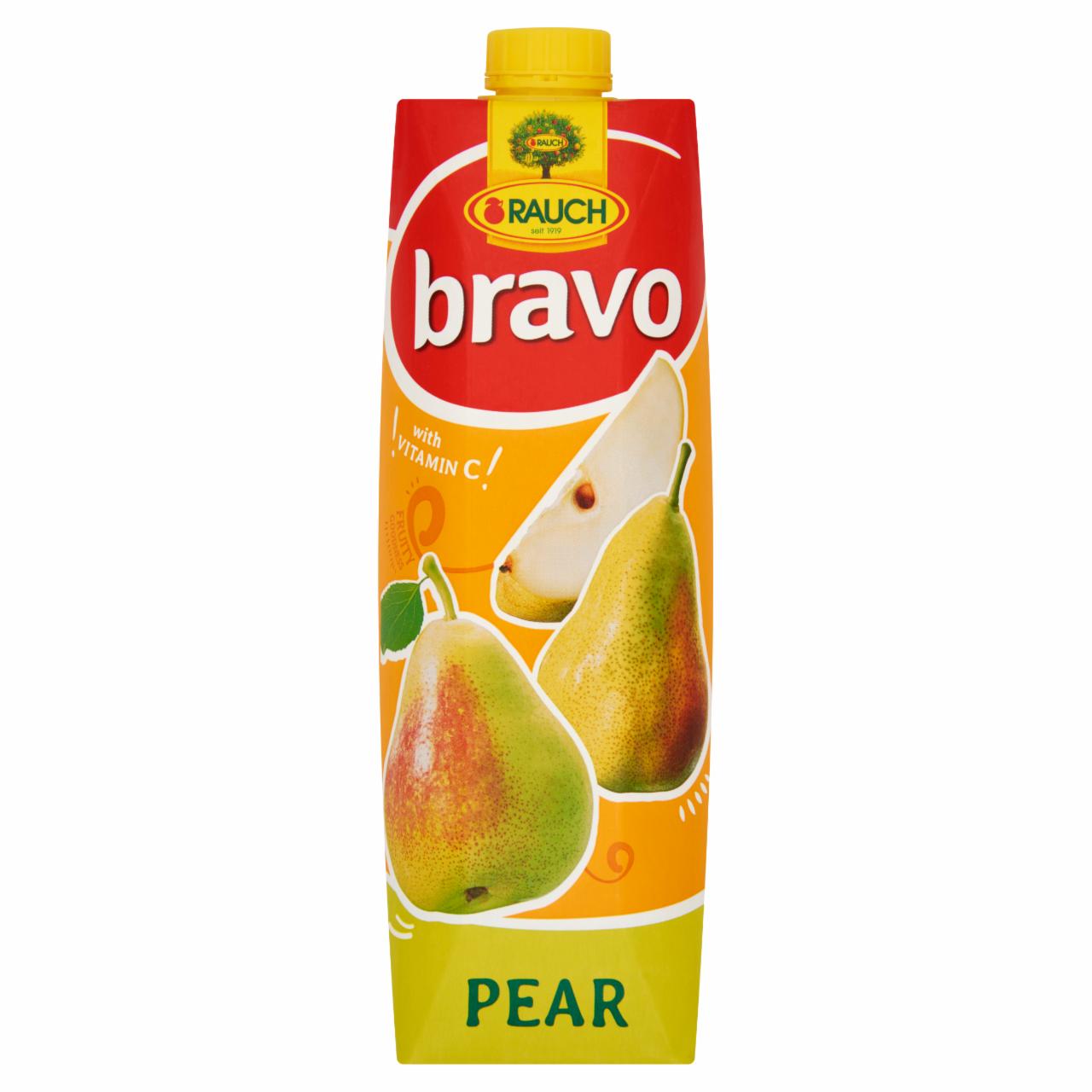 Photo - Rauch Bravo Pear Drink with Sugar, Sweeteners and Vitamin C 1 l