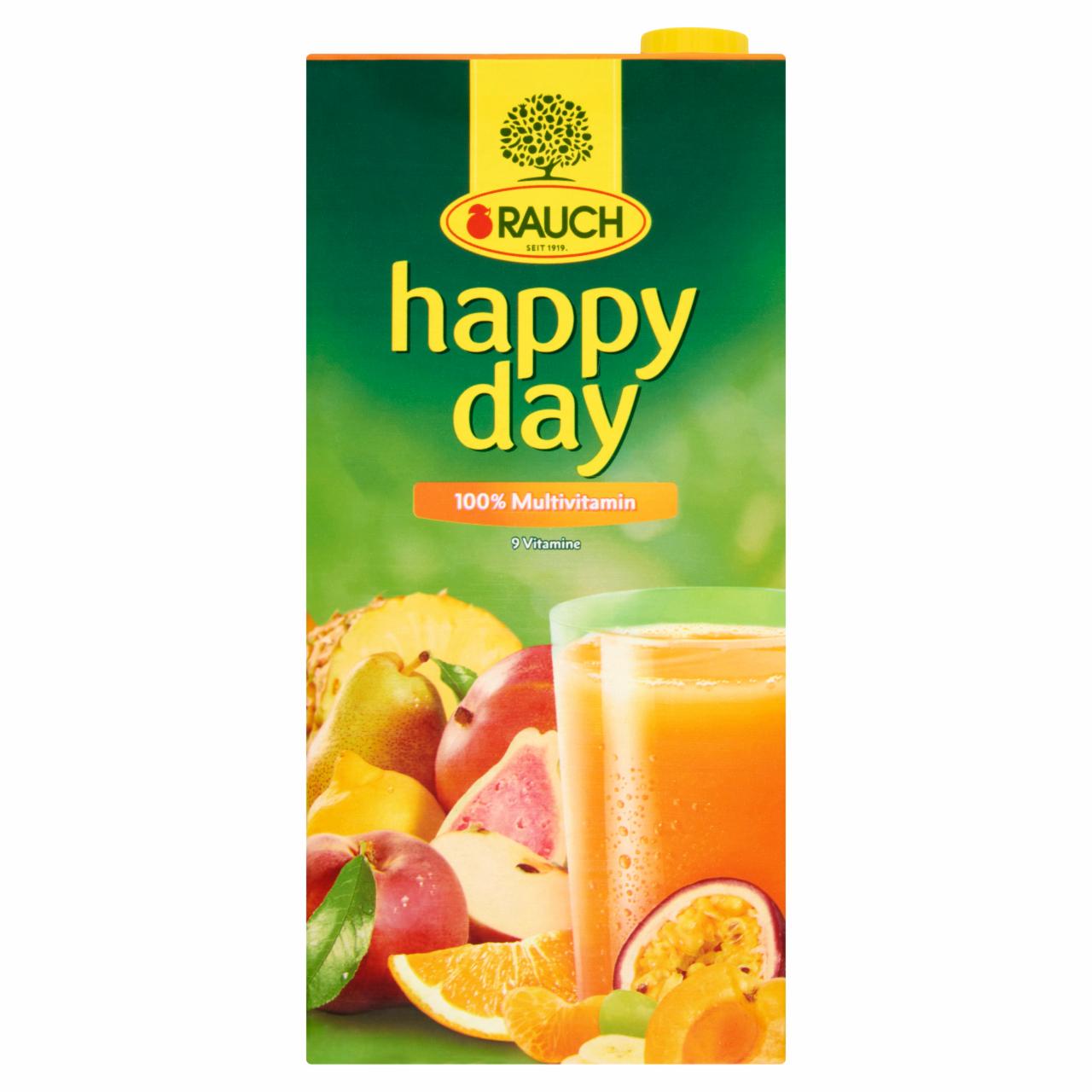 Photo - Rauch Happy Day 100% Multivitamin Juice from Concentrate and Puree Concentrate with 9 vitamins 2 l
