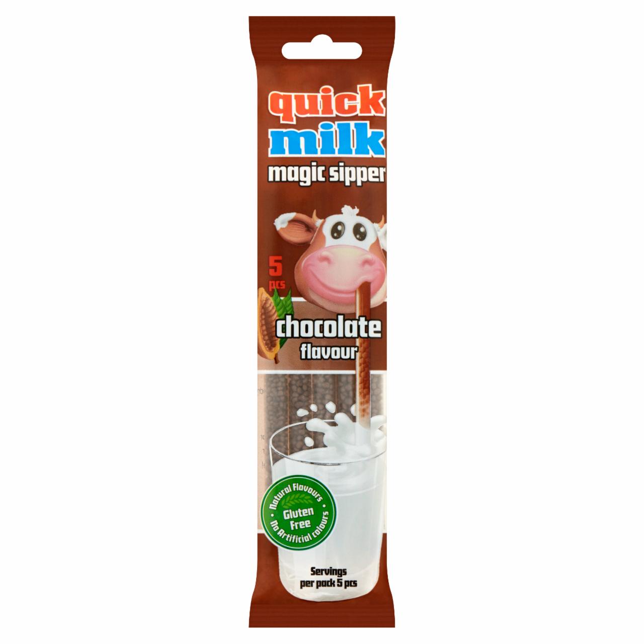 Photo - Quick Milk Magic Sipper Milk Flavouring Sipper with Chocolate Sugar Dragee 5 pcs 30 g