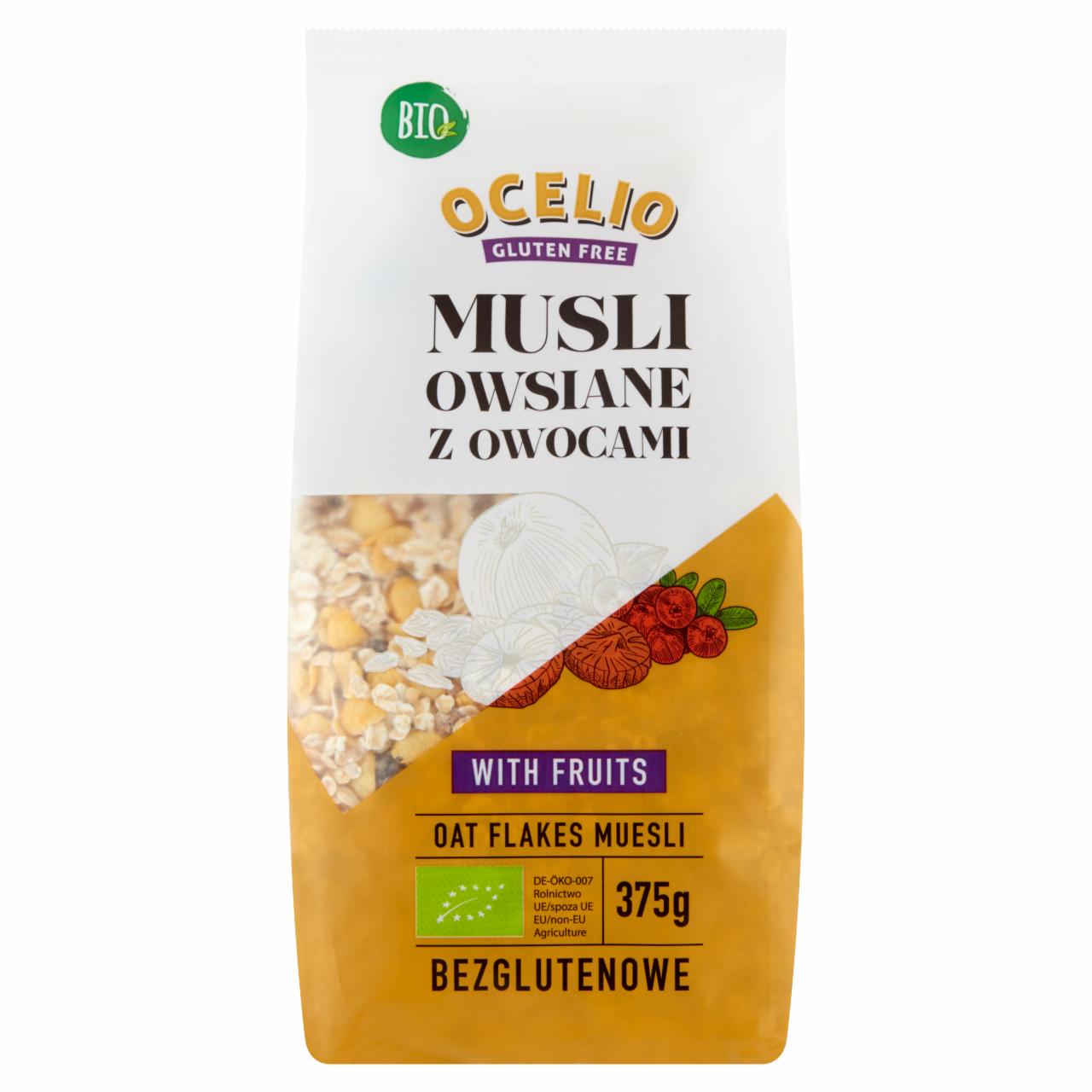 Photo - Ocelio Bio Gluten Free with Fruit Oat Flakes Muesli 375 g