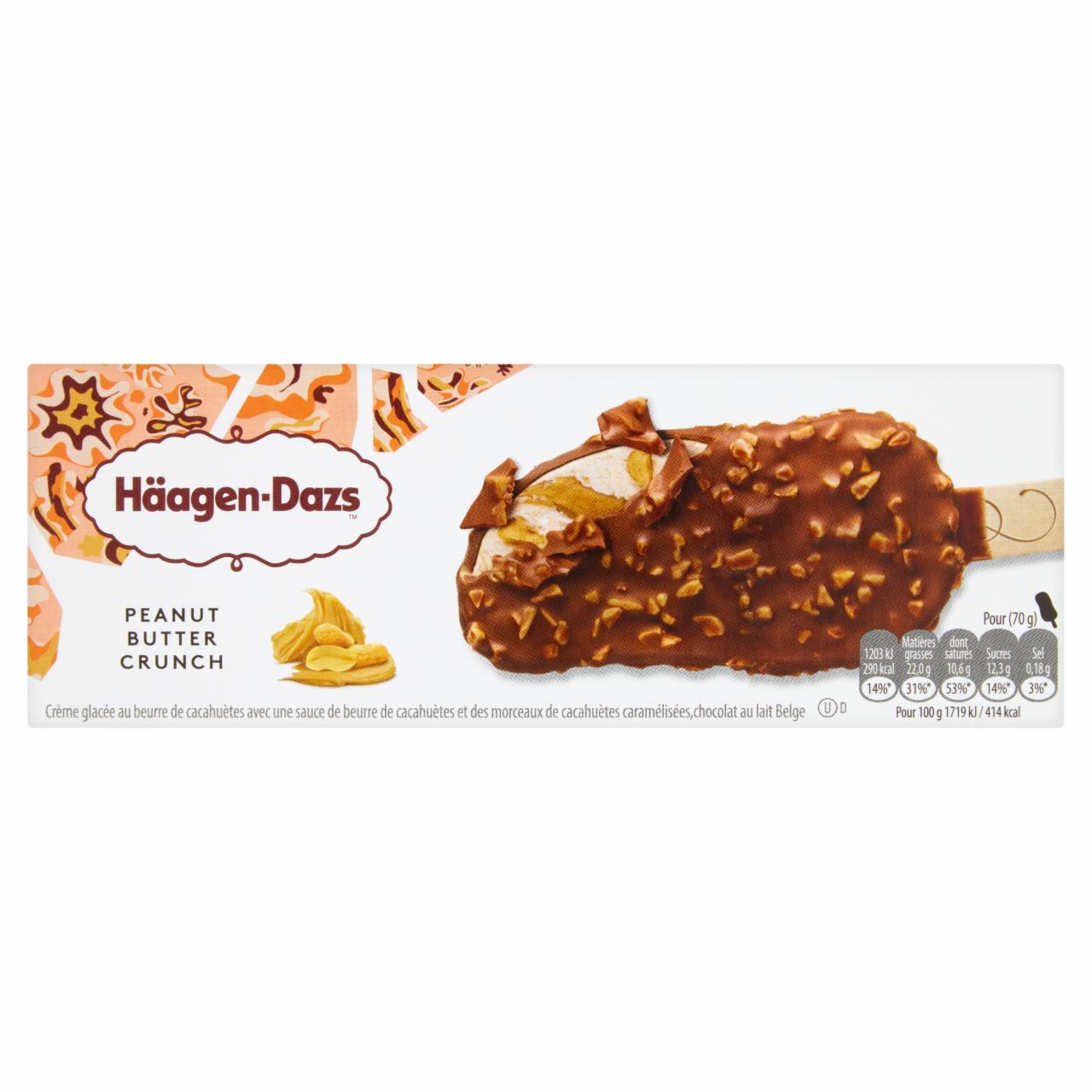 Photo - Häagen-Dazs Peanut Butter Crunch Ice Cream 80 ml