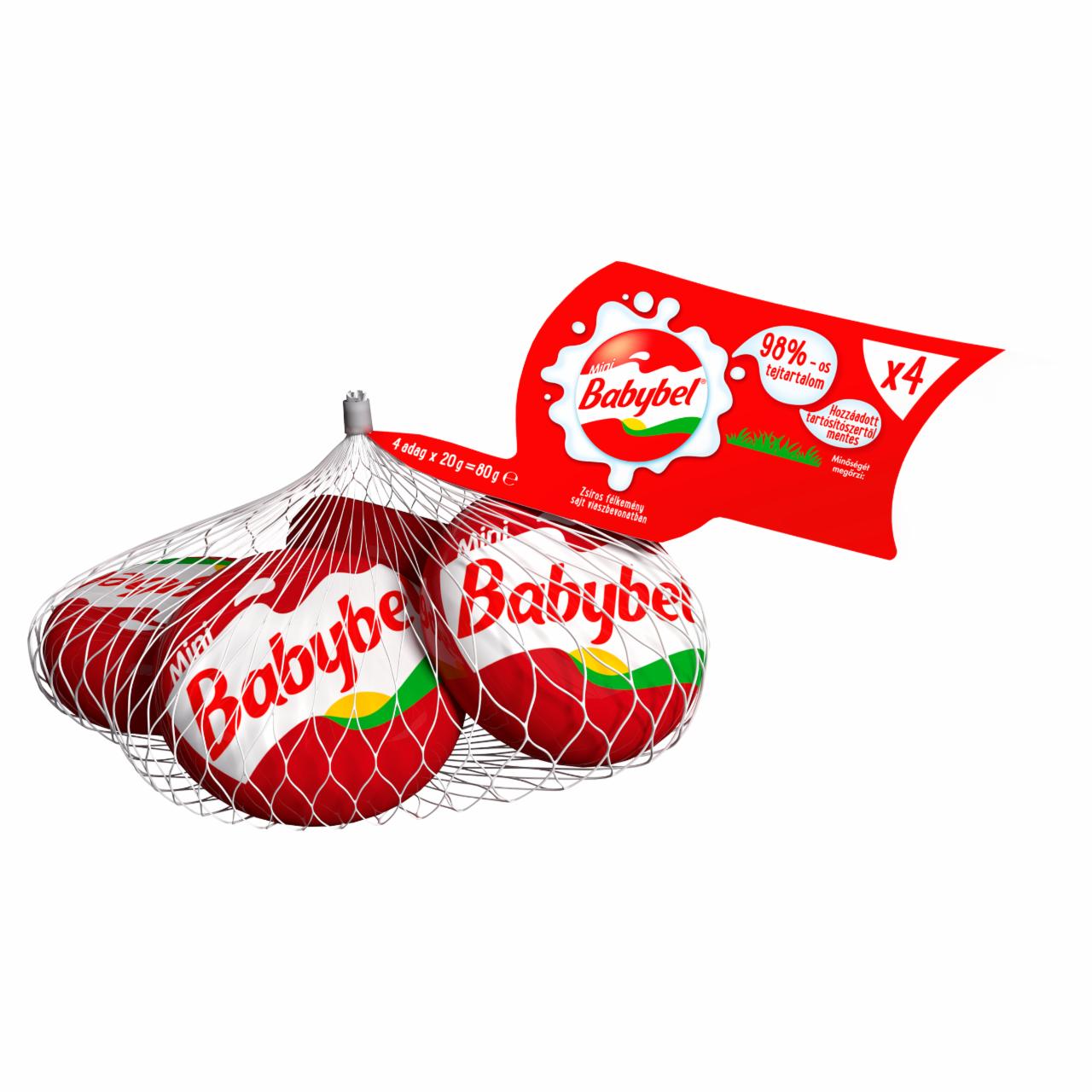 Photo - Mini Babybel Fat Semi-Hard Cheese in Wax Coating 4 pcs 80 g