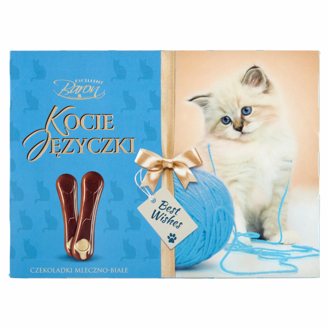 Photo - Baron Cat Tongues Milk-White Chocolates 100 g