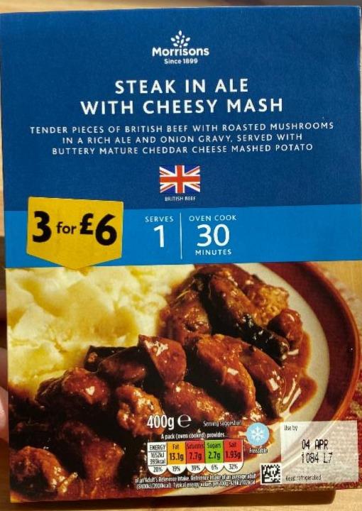 Photo - Steak In Ale With Cheesy Mash Morrisons