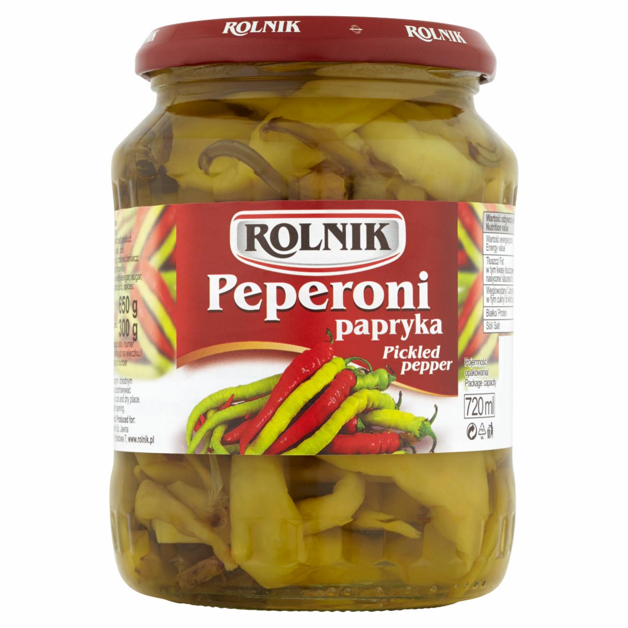 Photo - Rolnik Pickled Pepper 650 g