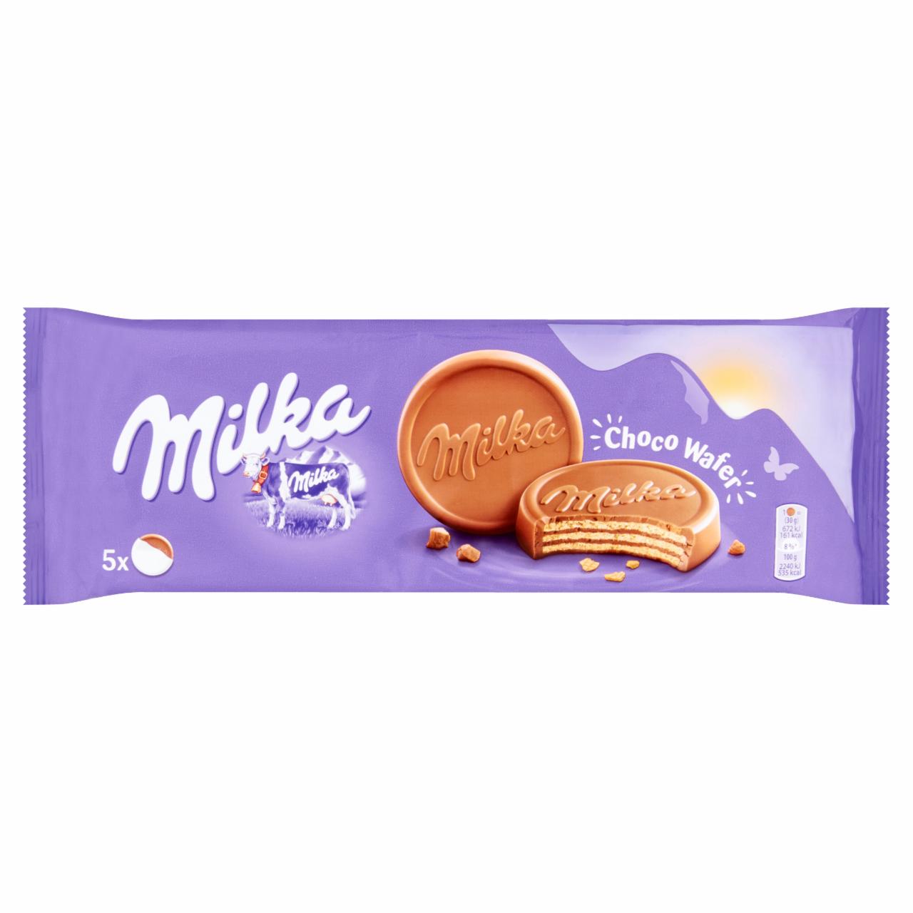 Photo - Milka Choco Wafer Wafers Filled with Cocoa Cream with Alpine Milk Chocolate 5 pcs 150 g