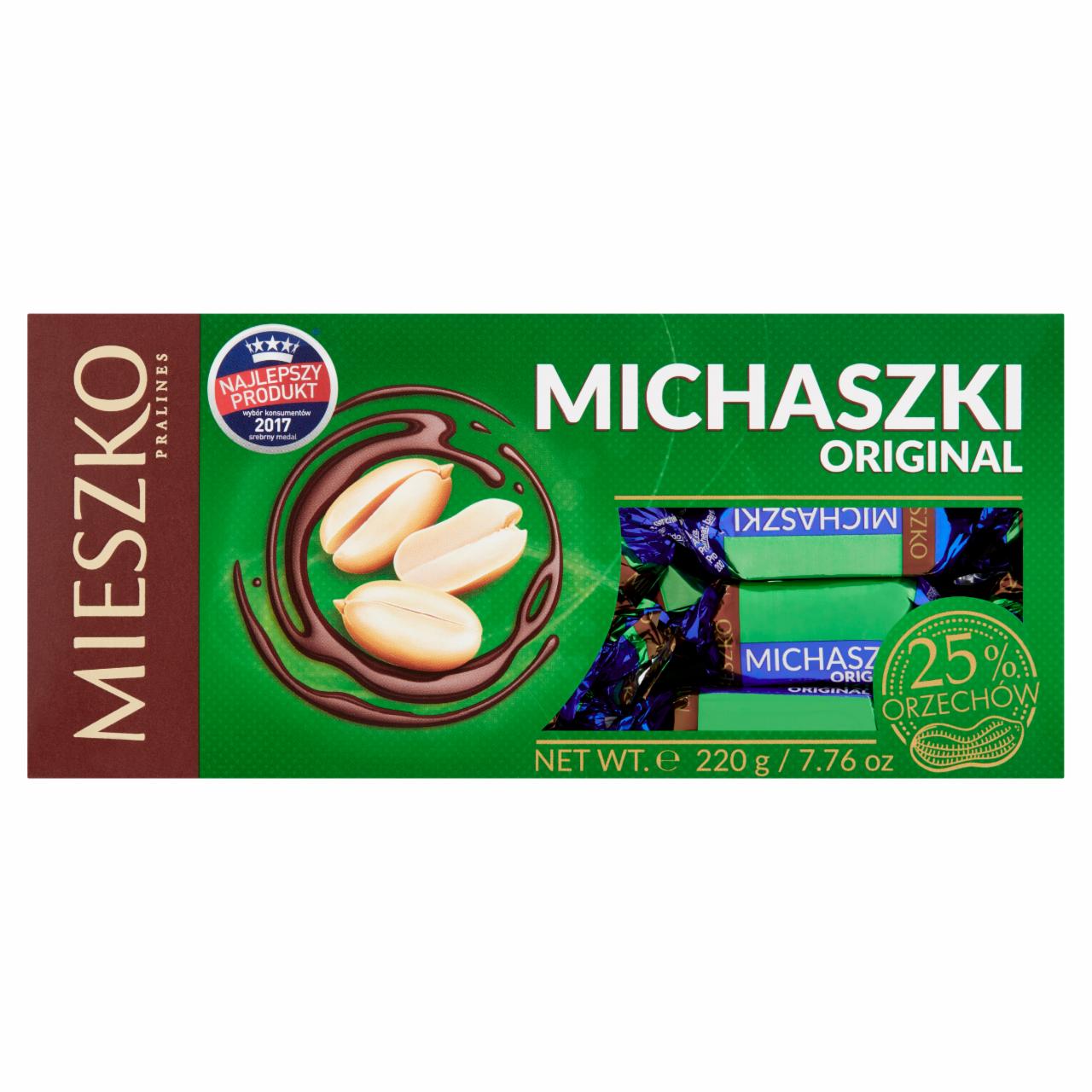 Photo - Mieszko Michaszki Original Sweets with Peanuts in Chocolate 220 g