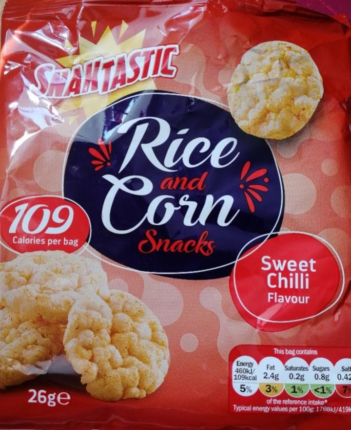 Photo - Rice and corn snacks sweet chilli flavour Snaktastic
