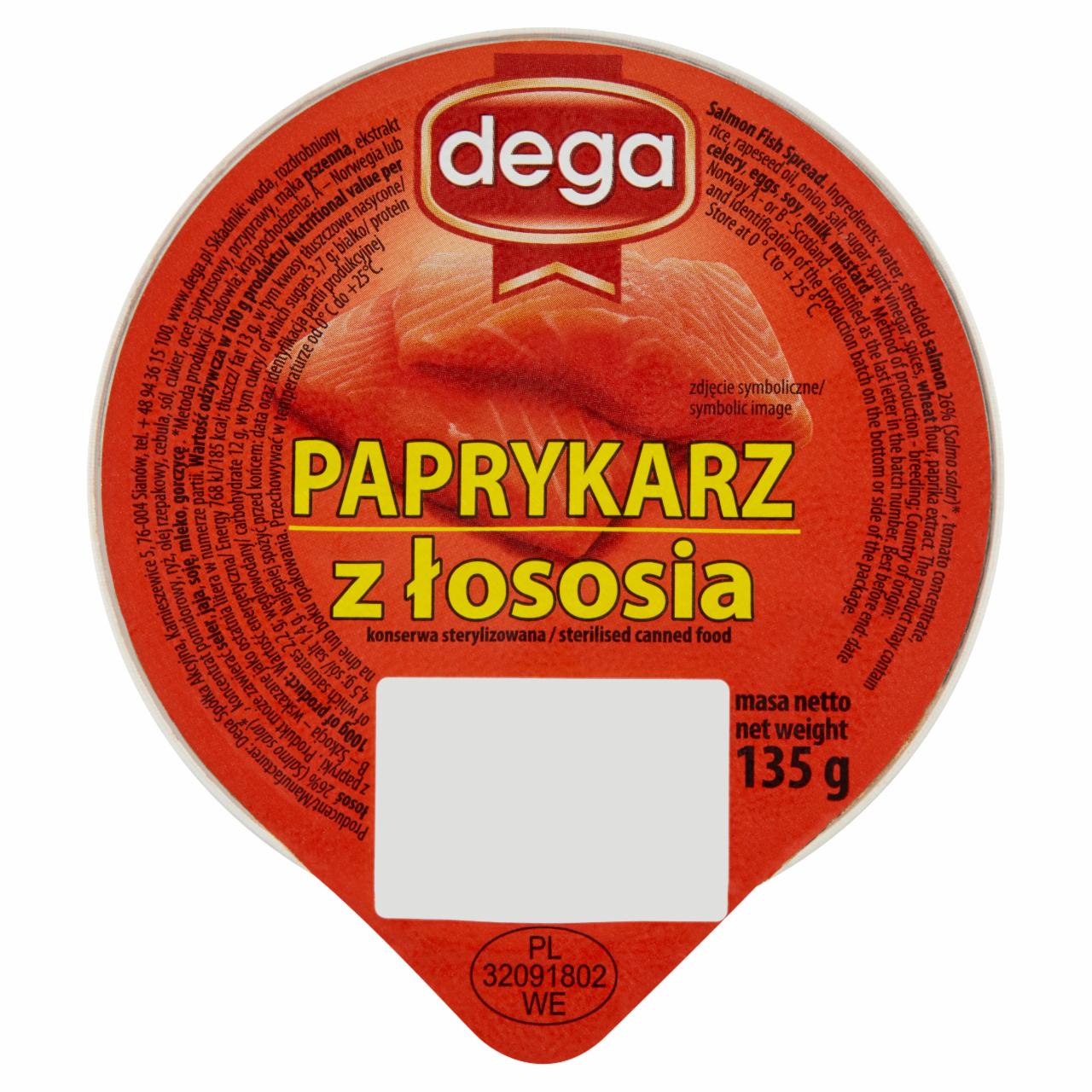 Photo - dega Salmon Fish Spread 135 g