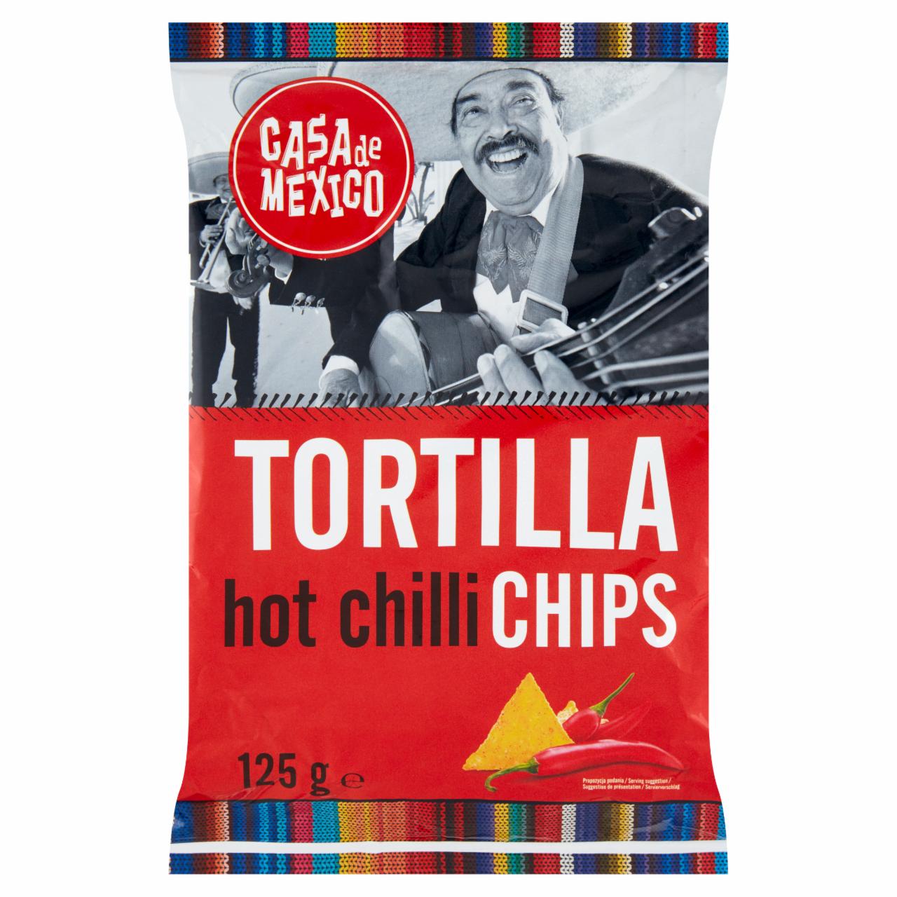 Photo - Casa de Mexico Tortilla Hot Chilli Chips 125 g